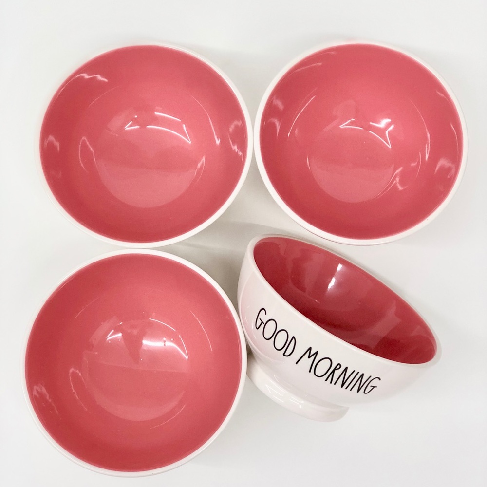 Rae Dunn LL Large Letter Bowls Pink